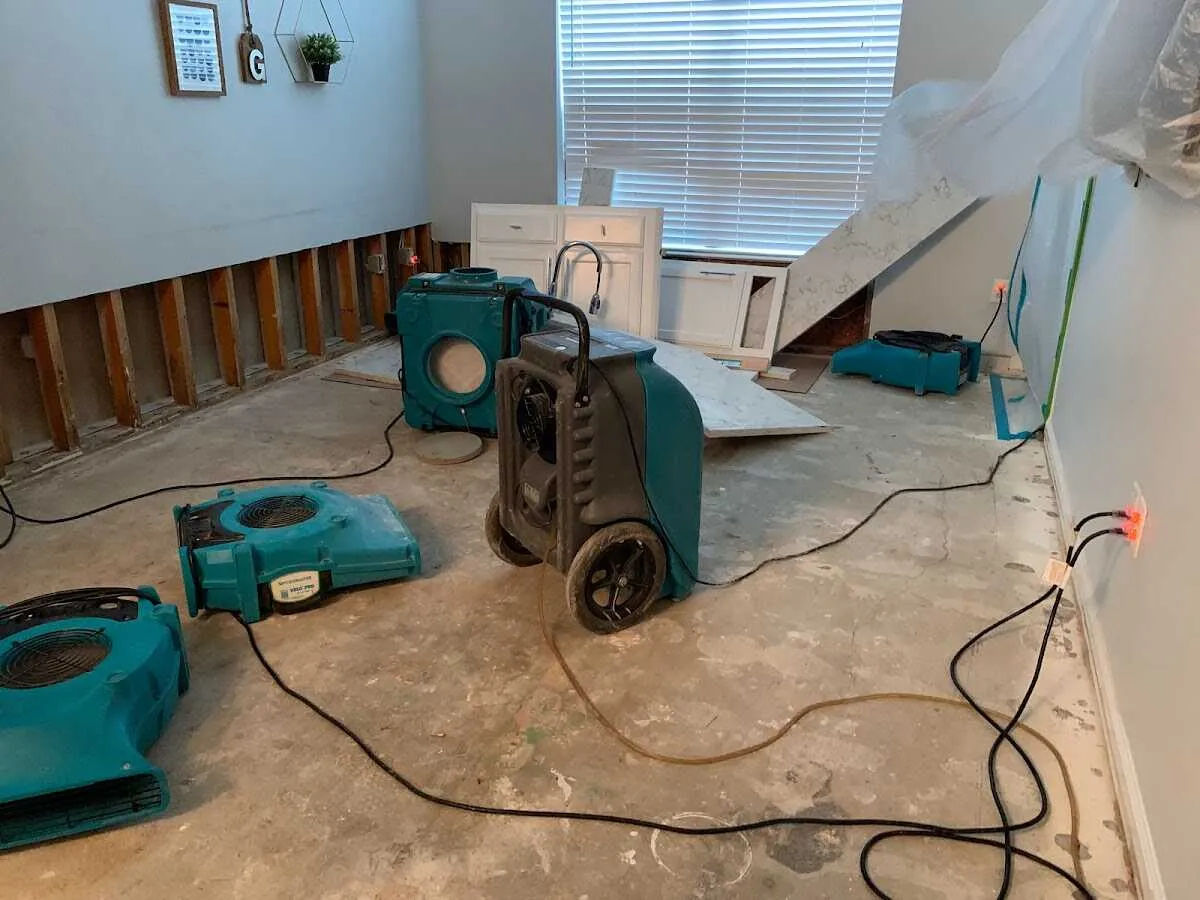 Dehumidifier in flood-cut room for Water Extraction & Removal in Arizona City